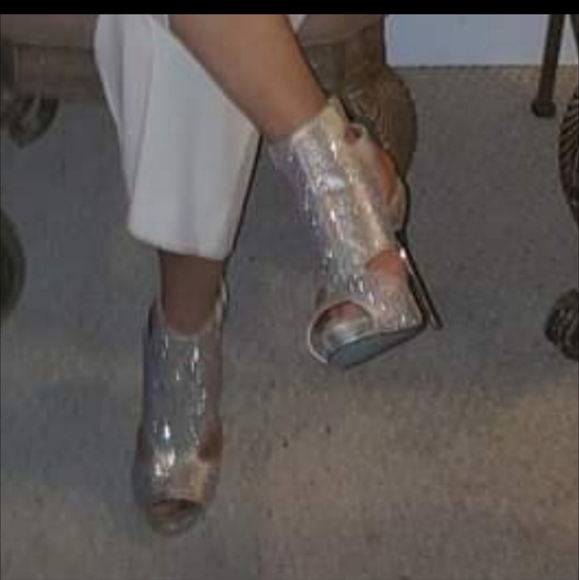 Betsey Johnson Shoes - Sexy heels champagne color.